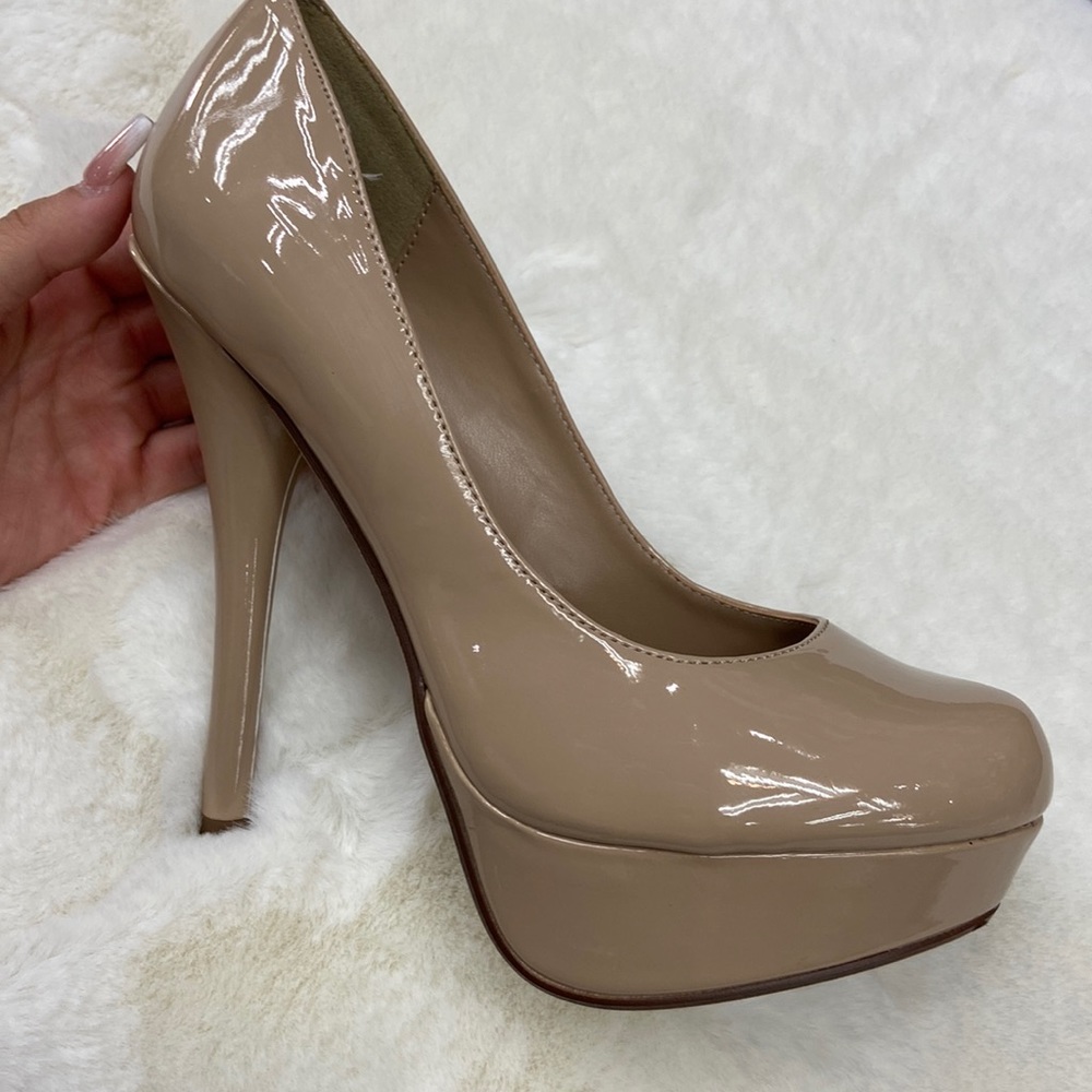 Nude Patent High Heels